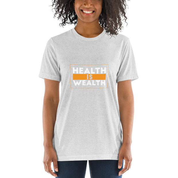 Health is Wealth Unisex Short Sleeve T-shirt